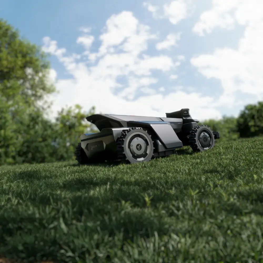 Navimow X420 – przyczepność kół, napęd 4WD na nierówny teren